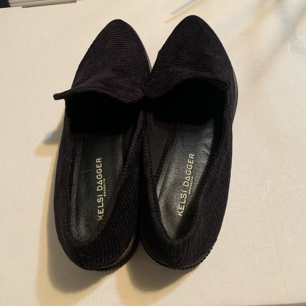 Kelsi Dagger Brooklyn black suede Loafers